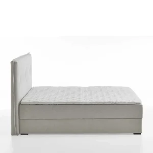 Stauraum Doppelbett In Hellgrau Stoff – Vensun 14