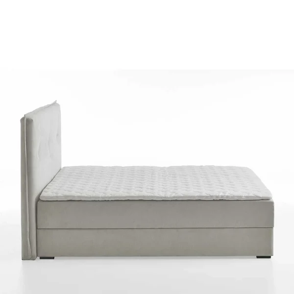 Stauraum Doppelbett In Hellgrau Stoff – Vensun 5