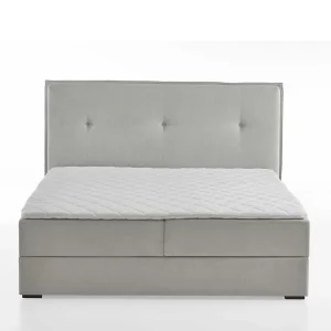 Stauraum Doppelbett In Hellgrau Stoff – Vensun 16