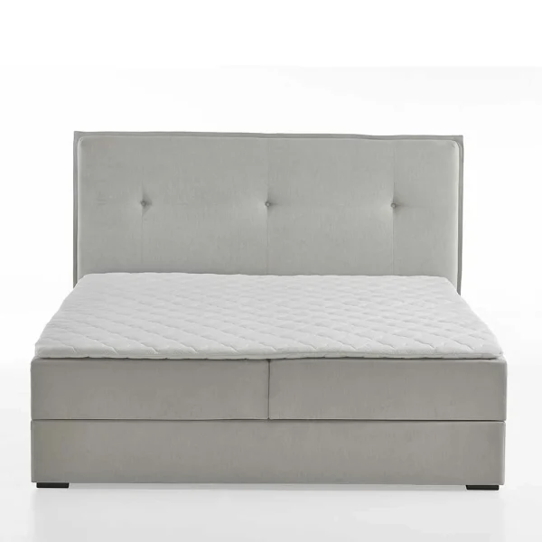 Stauraum Doppelbett In Hellgrau Stoff – Vensun 6