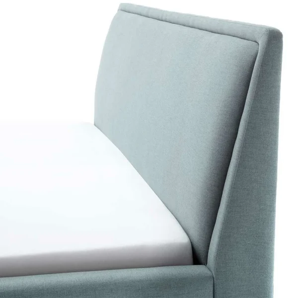 Stoff Bett In Hellblau Mit Schwarz – Longli 6