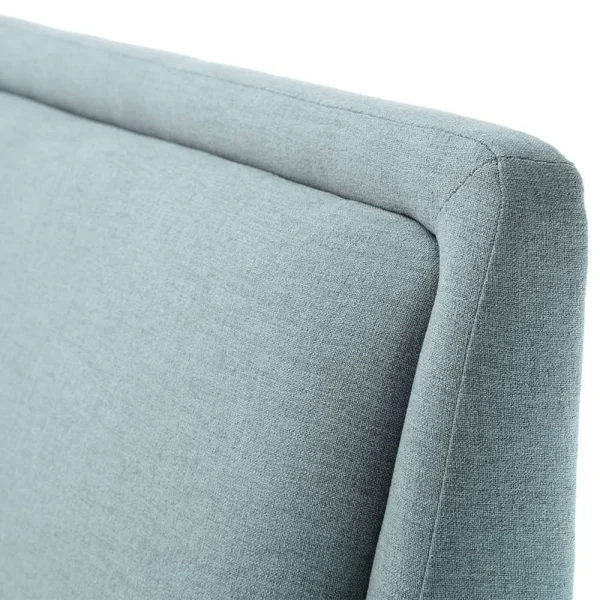 Stoff Bett In Hellblau Mit Schwarz – Longli 7