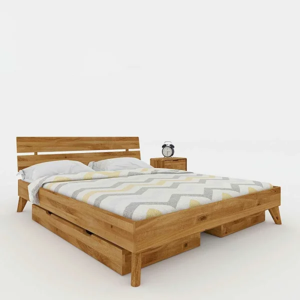 Übergroßes Holzbett Mit Bettkästen – Eavy II 3