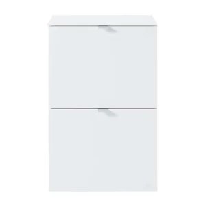 Weißer Klappen Schuhschrank 55x84x37 Cm – Indiesta 10