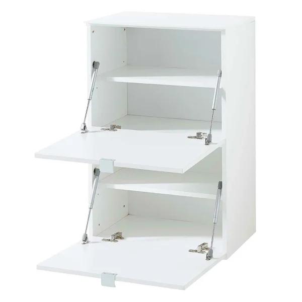 Weißer Klappen Schuhschrank 55x84x37 Cm – Indiesta 4