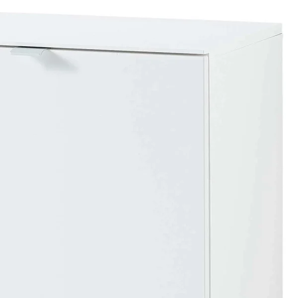 Weißer Klappen Schuhschrank 55x84x37 Cm – Indiesta 5