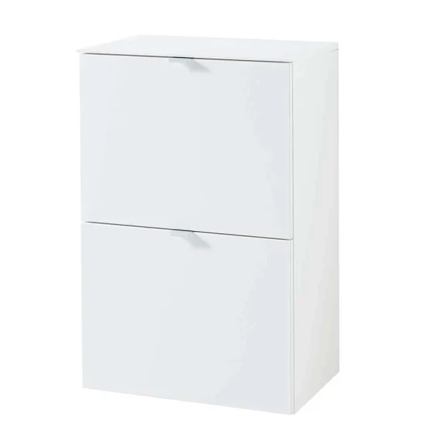 Weißer Klappen Schuhschrank 55x84x37 Cm – Indiesta 1