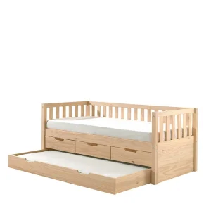 White Wash Kojenbett Mit Schubladen – Corpus 16