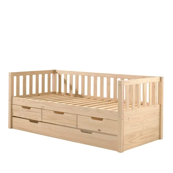 White Wash Kojenbett Mit Schubladen – Corpus 1