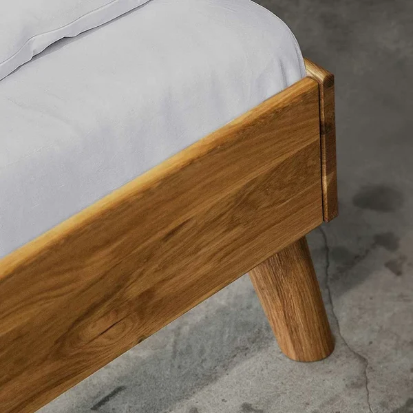 Wildeiche Einzelbett Mit Unterlänge 190 Cm – Eavy III 6