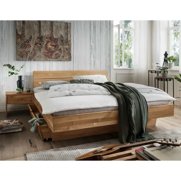 Wildeichebett Mit Nachtkommoden – Esvilda (dreiteilig) 1