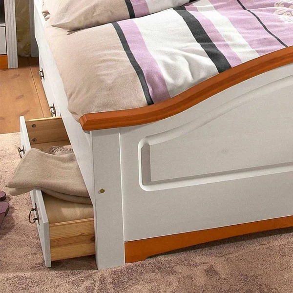 Zweifarbiges Landhaus Bett Aus Holz – Beapta 6